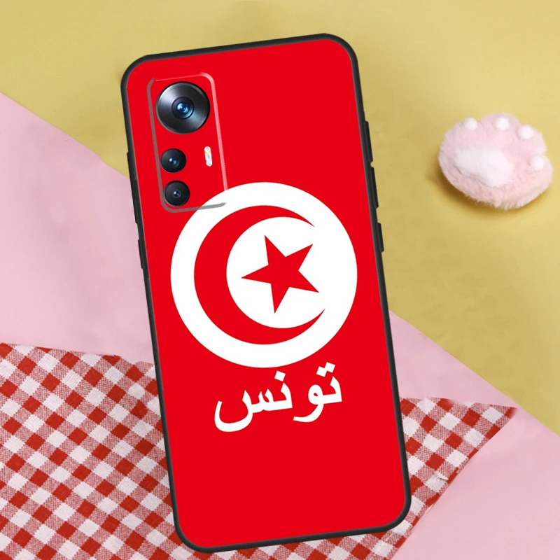 Tunisian Passport Flag For POCO X3 X5 Pro M5 M5s F4 X4 GT F3 F5 Case For Xiaomi 13T 11T 12T 13 Pro 12 Lite 12X