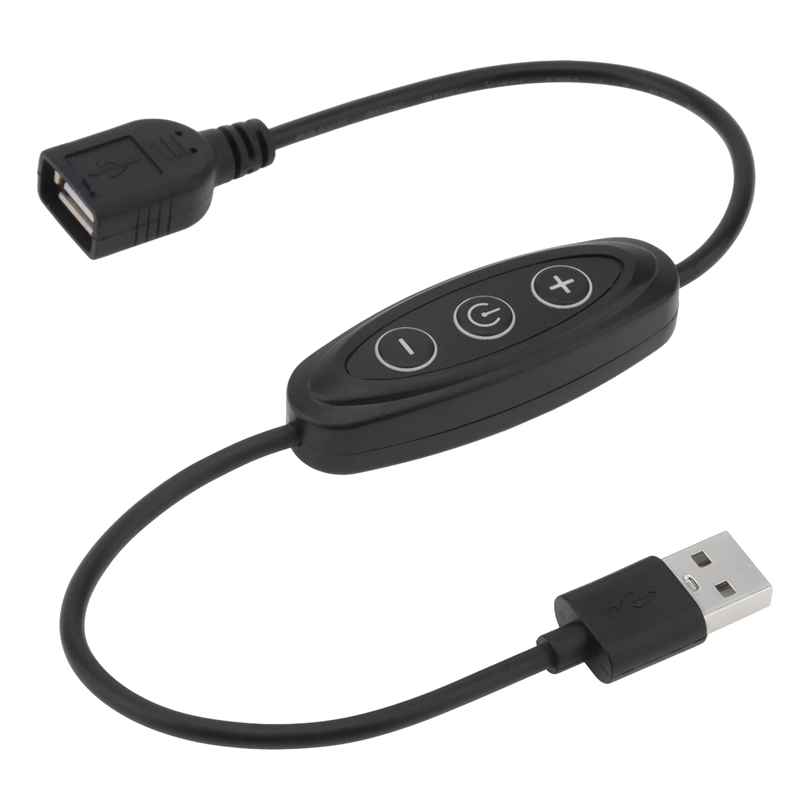 Pop USB Dimmer Switch Female To Male Inline Dimmer 3-Keys 10-Speed Dimming USB Light Dimmer For 5V Single Color Led Lights
