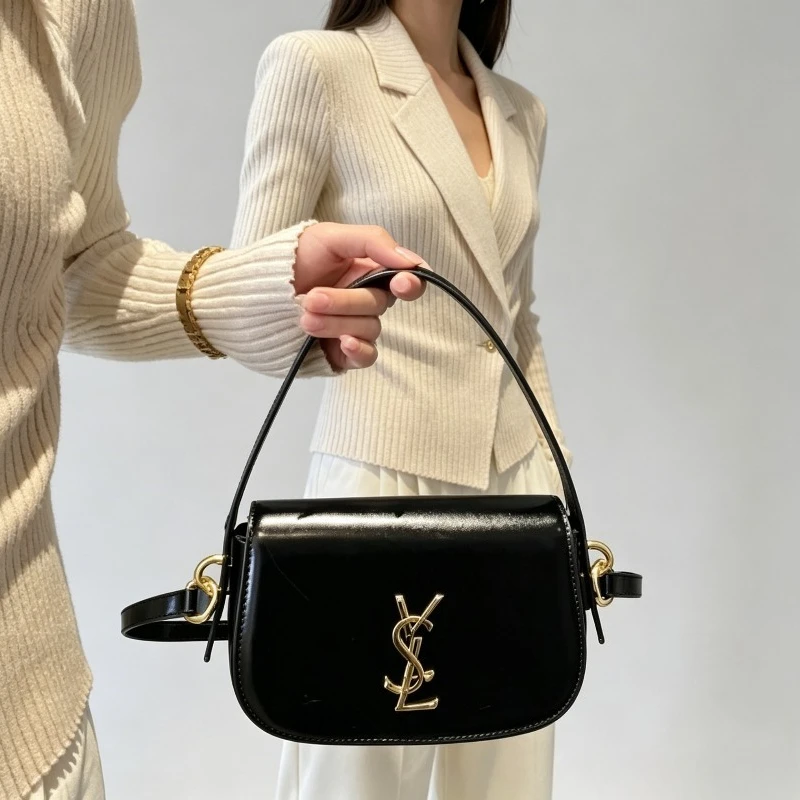 Unique Leather Diaper Bag: Stylish Crossbody Handbag For Women With Elegant Designer Look And Large Capacity For Commuter