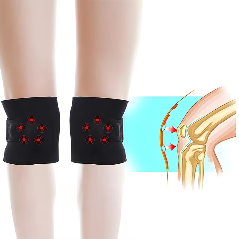 1Pcs Pressure Point Brace Relieve Acupressure Leg Sciatica Lower Back Pain Adjustable Magnetic Tourmaline Therapy Knee Support