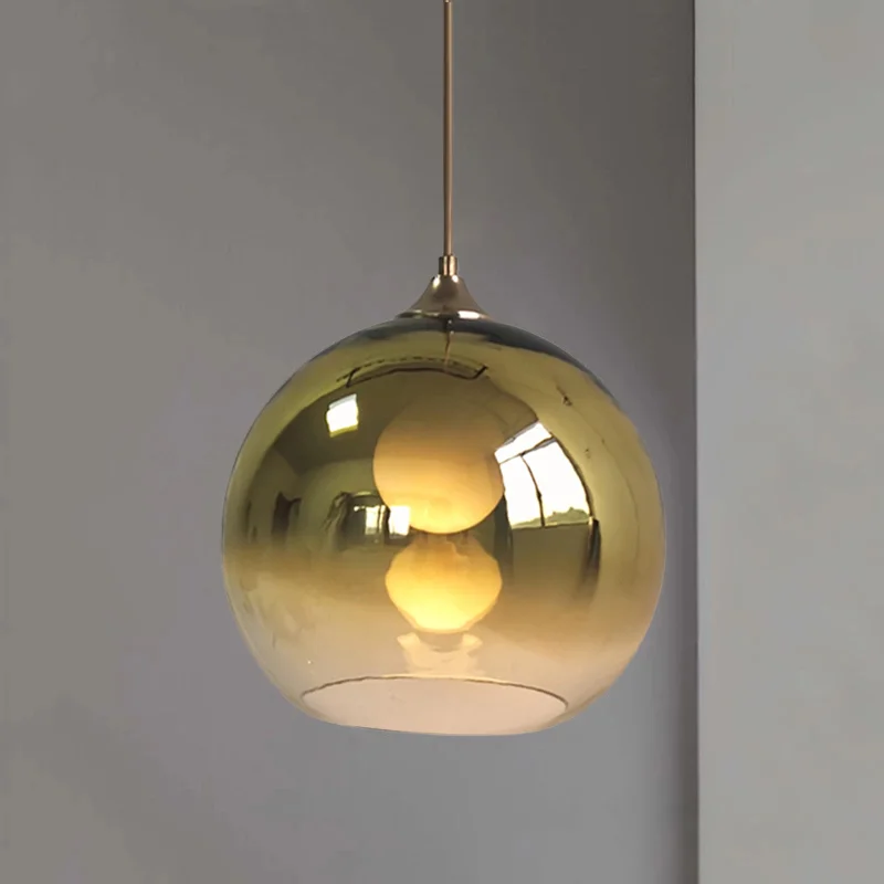

Modern Pendant Lights Glass Ball Hanglamp For Dining Room Bedroom Nordic Home Decor Luminaire Suspension E27 Kitchen Fixtures