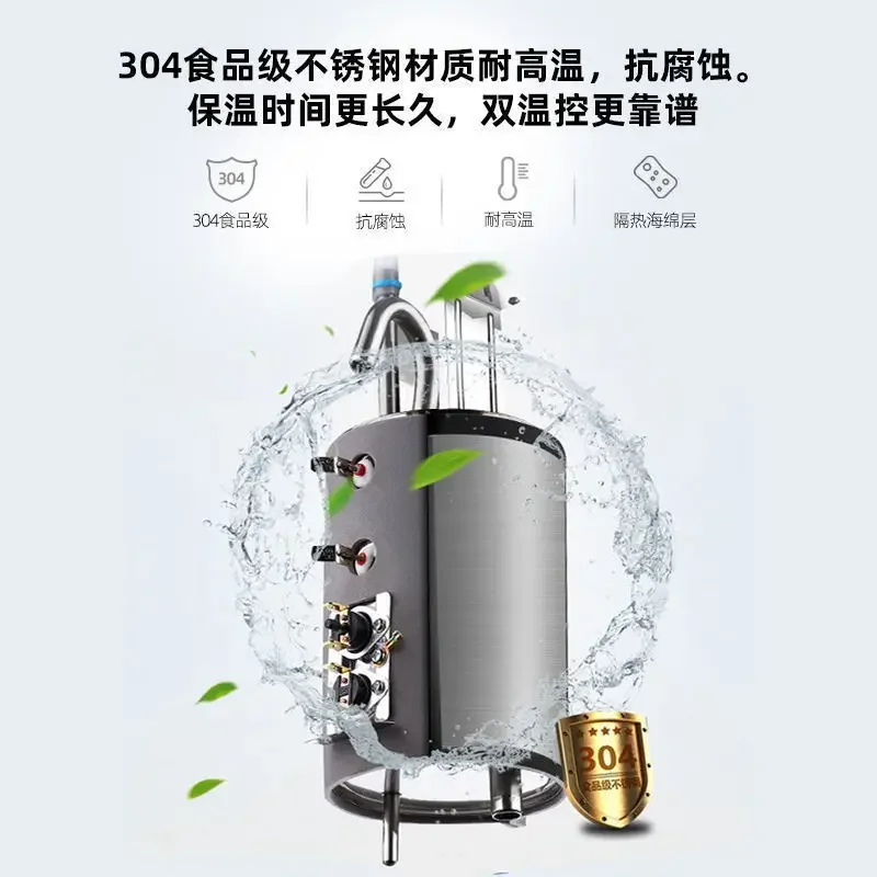 Vertical water dispenser for home refrigeration and heating double-door desktop office dust-proof silent bottled water images - 6