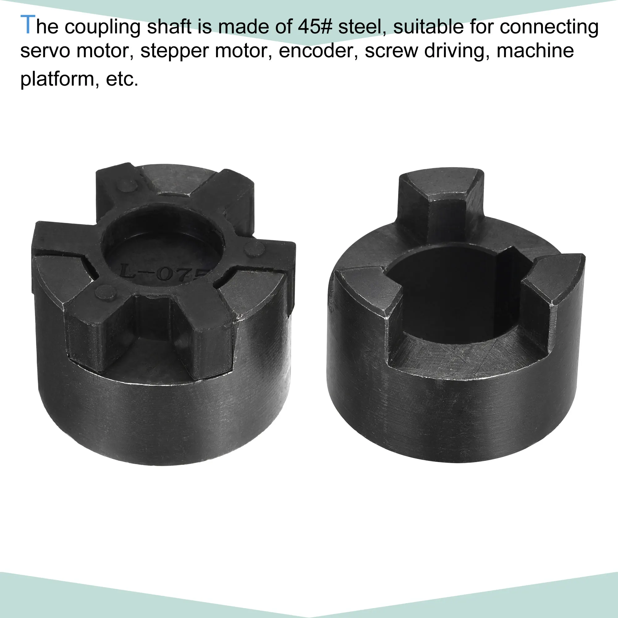 Uxcell Flexible Coupling Shaft 22mm to 25mm 51mm x 44mm Motor Coupler Joint