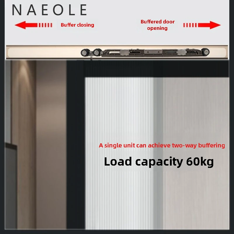 

Аксессуары для раздвижных колес для стеклянной двери из нержавеющей стали, ультраузкий дверной буфер, подвесное колесо, бесшумная кухонная дорожка для унитаза