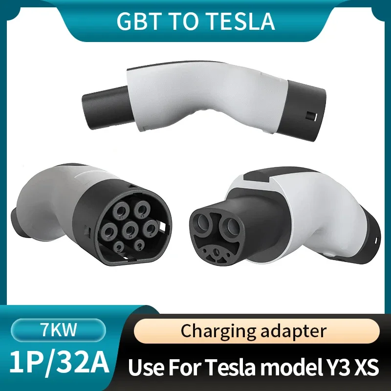 

EVONIC GBT to Tesla Charging Adapter Auto Parts Electric Vehicle Connector 7KW 32A 250V Car Accessories For Tesla Model Y3 XS