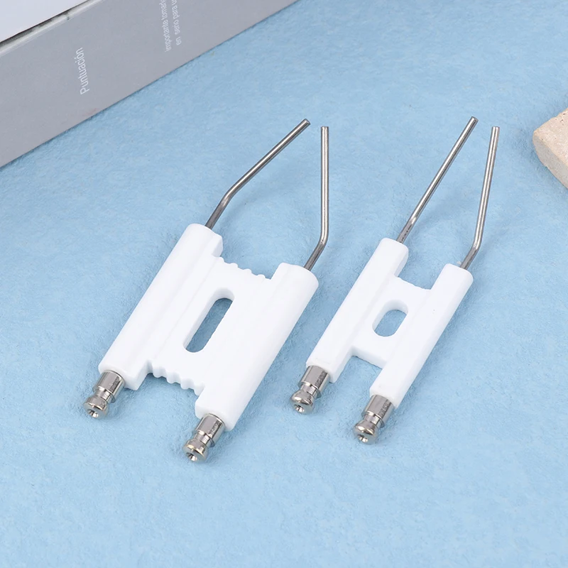 1PC Universal H-Type Ignition Electrodes For Oil Burner Ceramic Electrode Ceramic Ignition Double Pin Siamese Ignition Pin