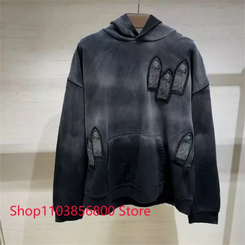 Fashionable Patchwork WHO DECIDES WAR Hoodie High Quality Embroidery Design Wash Water Do Old Hoody Sweatshirts