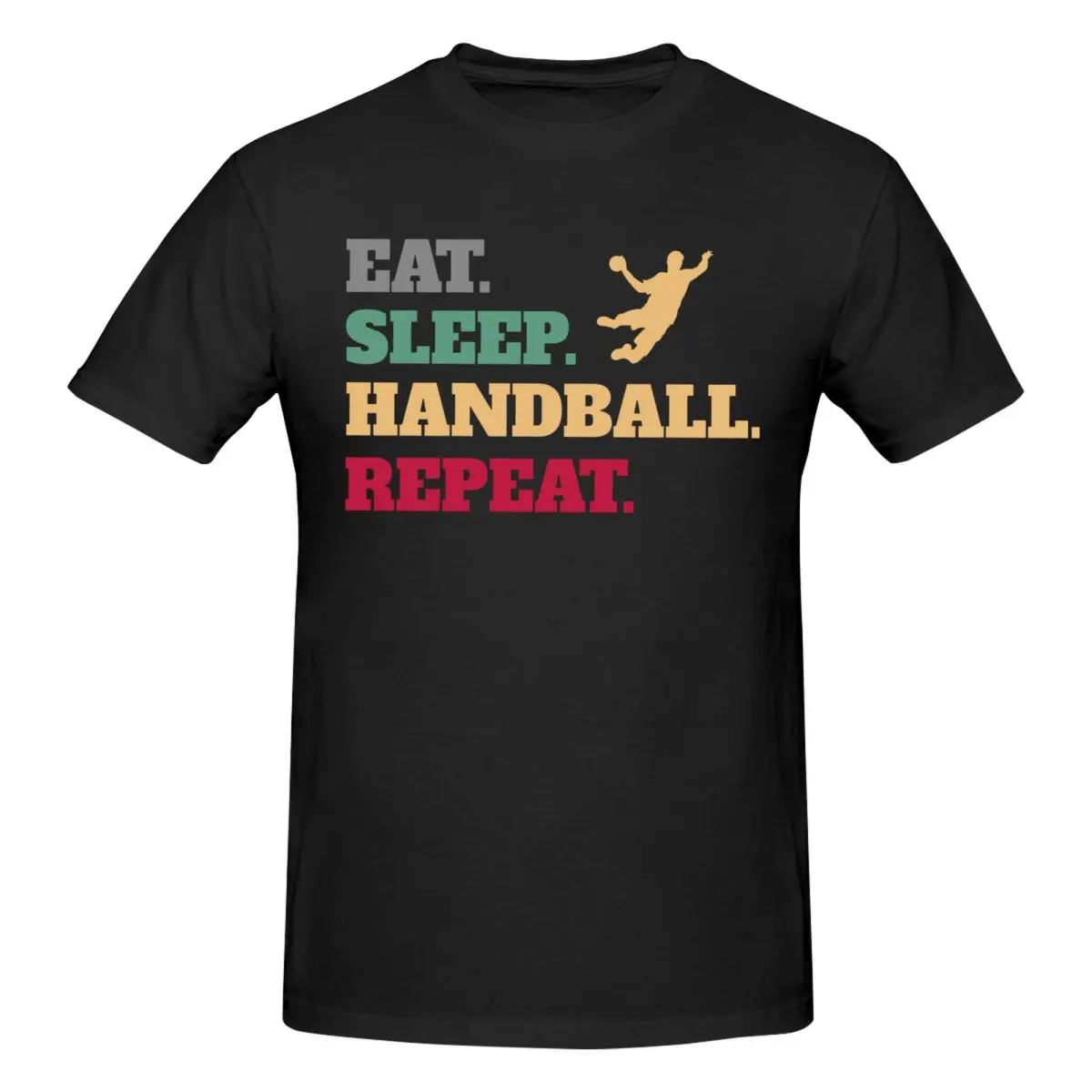 Eat Sleep Handball Repeat Tee Players Saying Handball Retro T Shirts Graphic Y2K Gifts O-neck T Shirts For Men Women Clothes