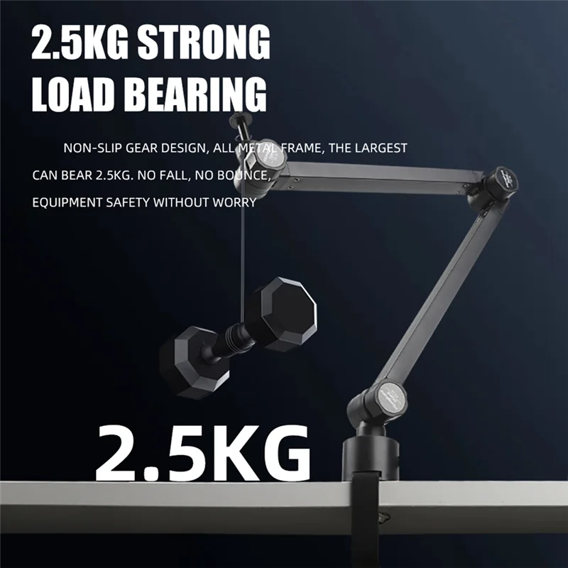 

A29F-Foldable Microphone Holder Suspension Boom Scissor Arm Stand Holder With Mic Clip Table Mounting Clamp