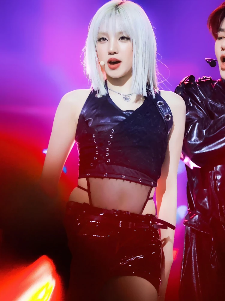 

Sexy Lace Stage Performance Costume for Women's Group Gidle Song Yuki No Tomorrow Jazz Dance Outfit Chinese Brand Fire Dance ...