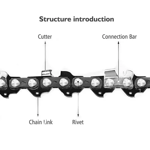 Imagen 2 del producto Mini cadena de motosierra de acero de 6 pulgadas/4 pulgadas/8 pulgadas, accesorio de sierra eléctrica, cadena de sierra eléctrica de repuesto
