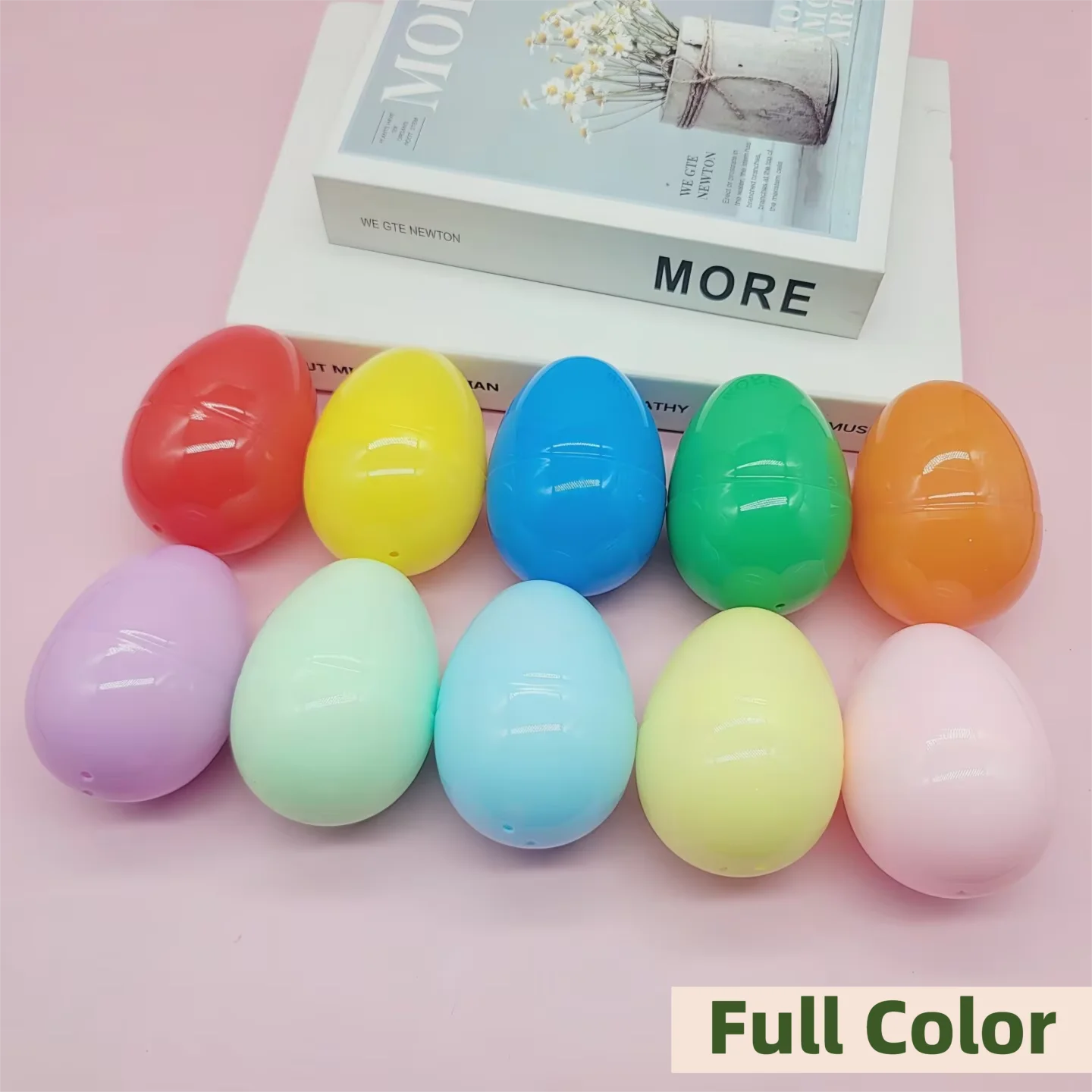 Twisted Egg Plastic Opening Easter Egg Lottery Blind Box Empty Shell Kindergarten Activity Decoration Gift Egg ShapedShell