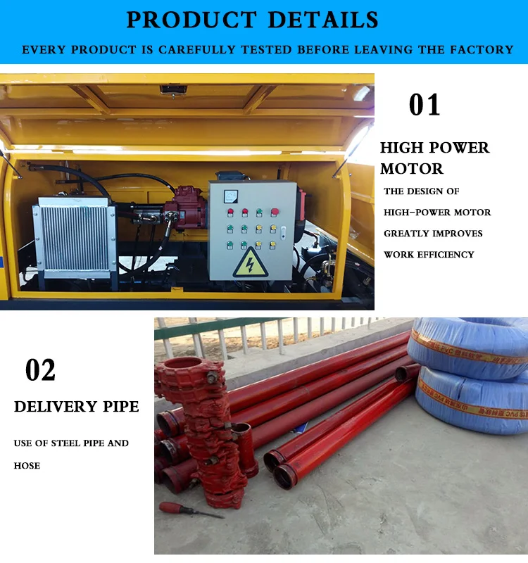 New Arrival Forced Mini Portable Diesel Concrete Mixer With Concrete Pump