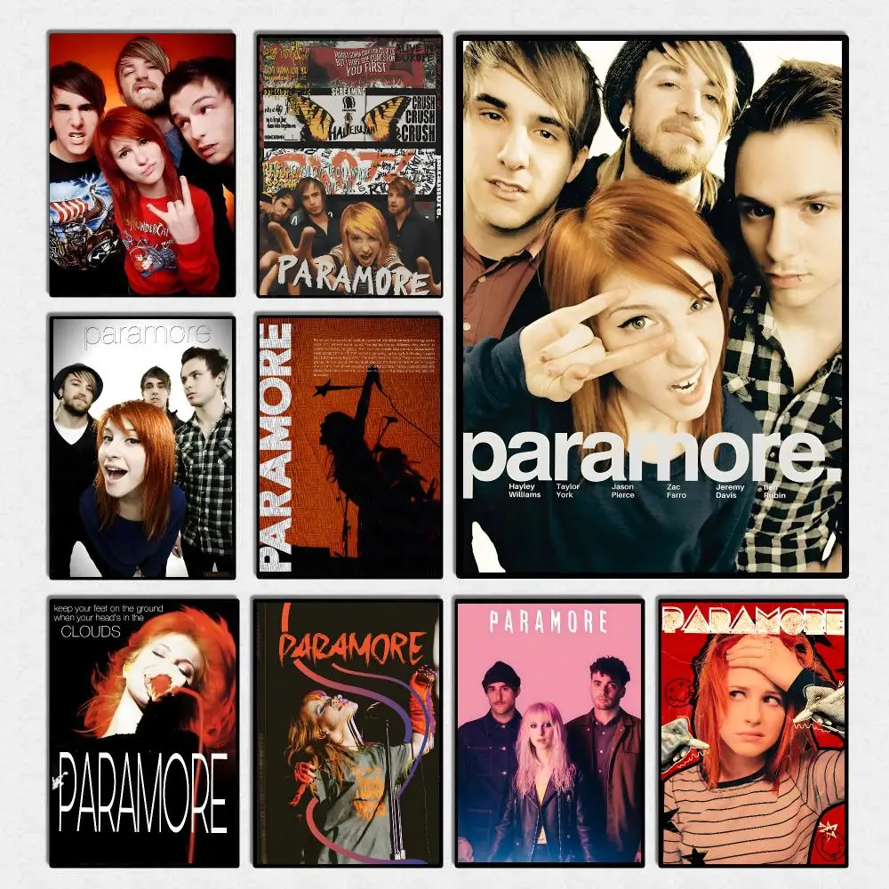 Rock Band P-Paramore Poster High Quality Wall Art For Home Office Bedroom Living Room Hallway Bar Perfect Gift Idea