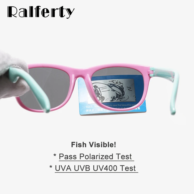 Ralferty TR90 Flexible Kids Sunglasses Polarized Child Baby Safety Sun Glasses UV400 Eyewear Infant oculos de sol 2025 Shades