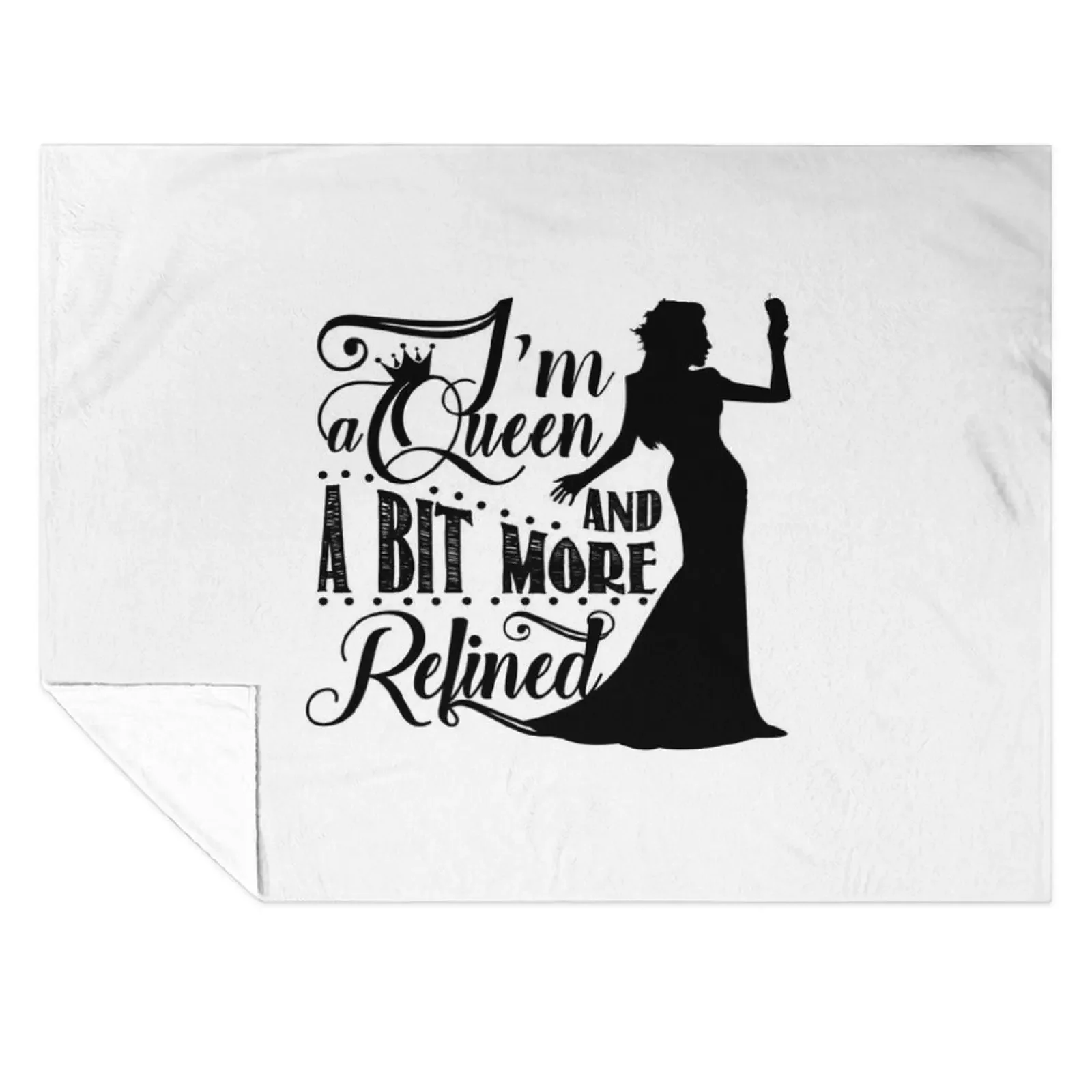 

I'm a Queen and a Bit More Refined Throw Blanket Blankets For Sofas Bed Fashionable Sofa Throw bed plaid Blankets