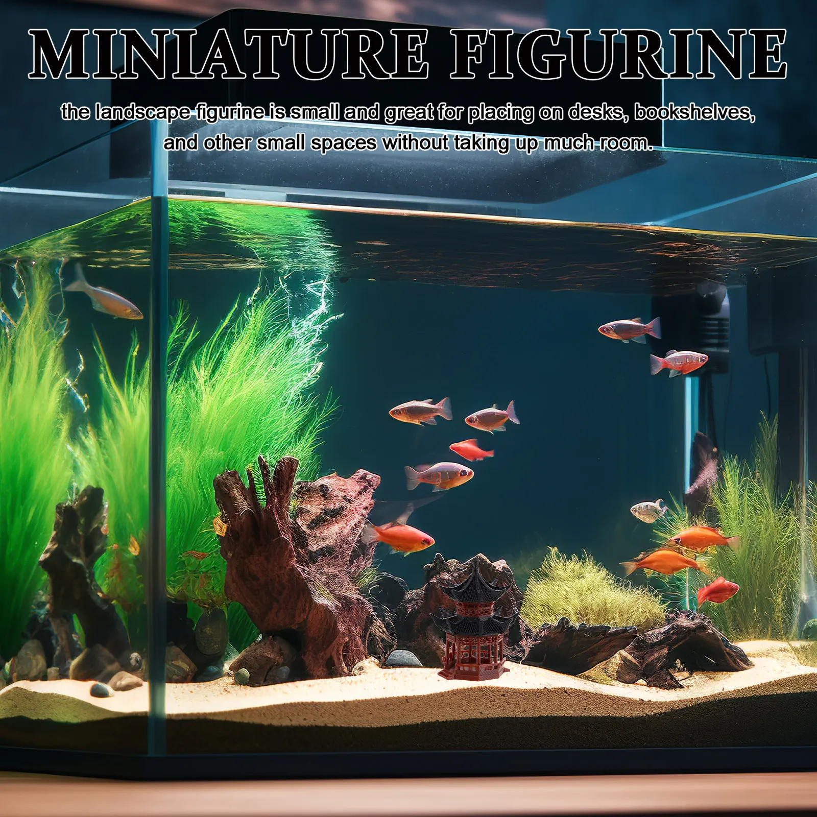 

Exquisite Miniature Pagoda Ornament Ancient Architecture Theme Micro Landscape Decoration Japanese Style Garden Accessory Fairy