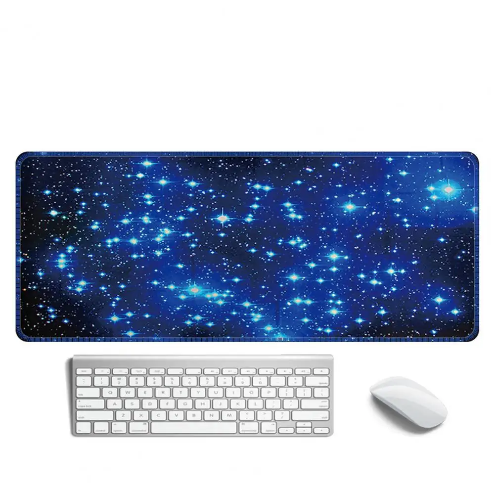 Good Elasticity Mouse Pad High Elasticity Starry Sky Print Mouse Pad Reduce Hand Fatigue for Gaming Office Use Safe Mouse Mat