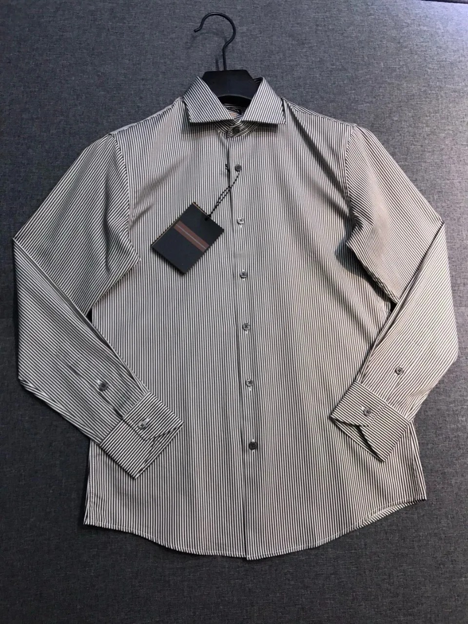 Men's Old Money Style Pure Business Casual Stripe Egyptian Cotton High Count Two-Ply Long Sleeve Casual Breathable Shirt