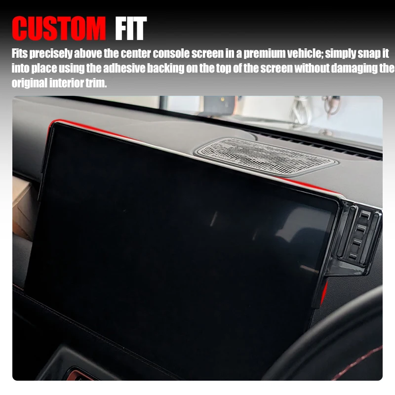 Screen Phone Holder Mount For BYD SHARK 6 2024+ Custom Mount Dual Holder GPS Screen Fixed Base 12.8-15.6 INCH Car Accessories