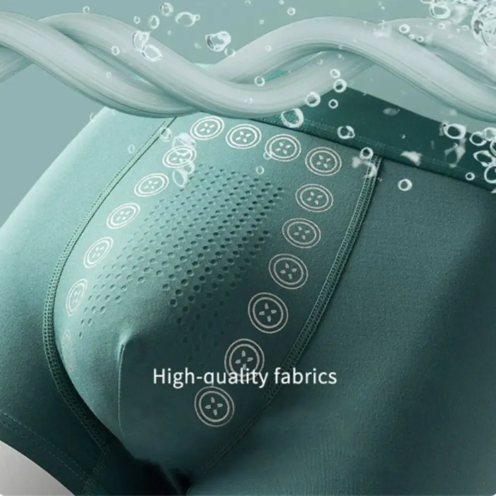 Polyester Fibre Energy Field Therapy Men's Underwear Elastic Long Lasting Men's Boxer Breathable