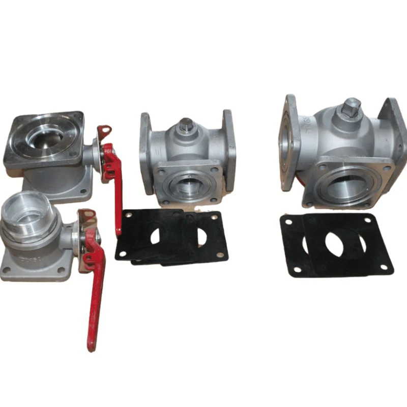 Interruptor de válvula de esfera santong para caminhão de sprinkler, válvula santong de quatro posições, válvula reta através da válvula quadrada dn50dn65, acessórios