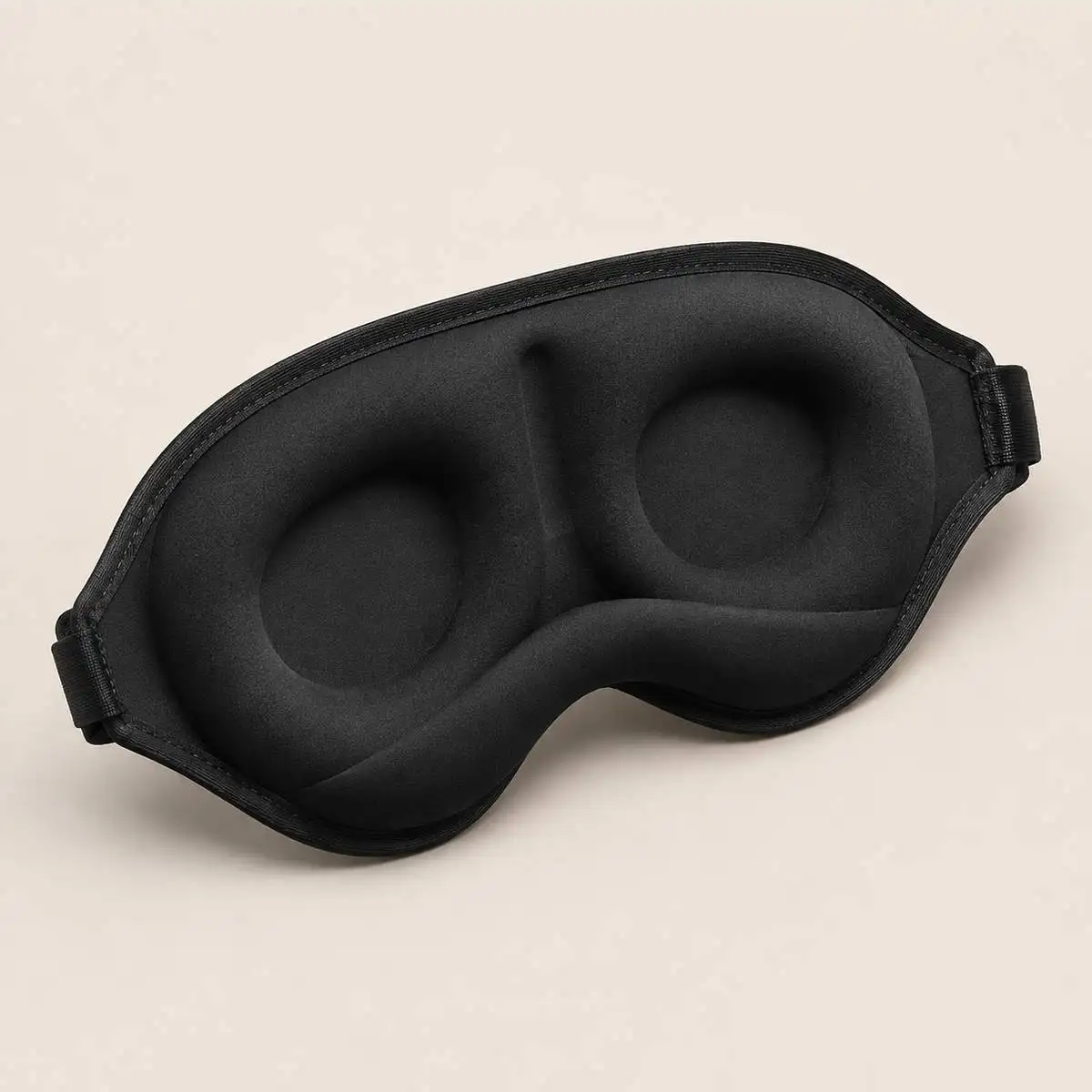 Contoured Sleep Eye Mask Polyester Light Blocking Blackout Blindfold Pressure Free Nose Wing Airplane Travel Sleeping Night Rest view 2