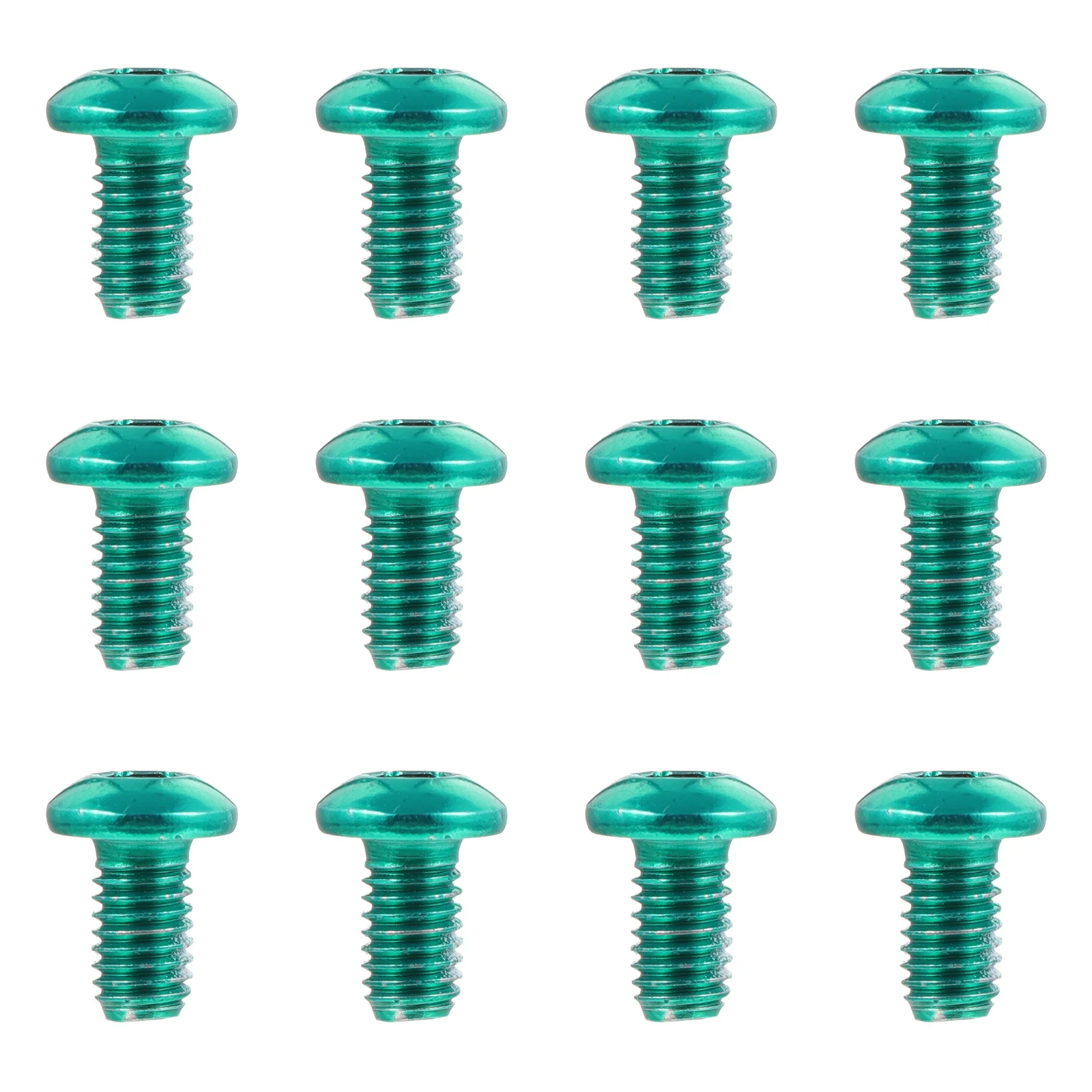 

12Pcs Bike Disc Bolts Color Paint Coated Rust-Resistant Brake Screws Easy Install Threaded Fasteners for Front Rear Disc Brakes