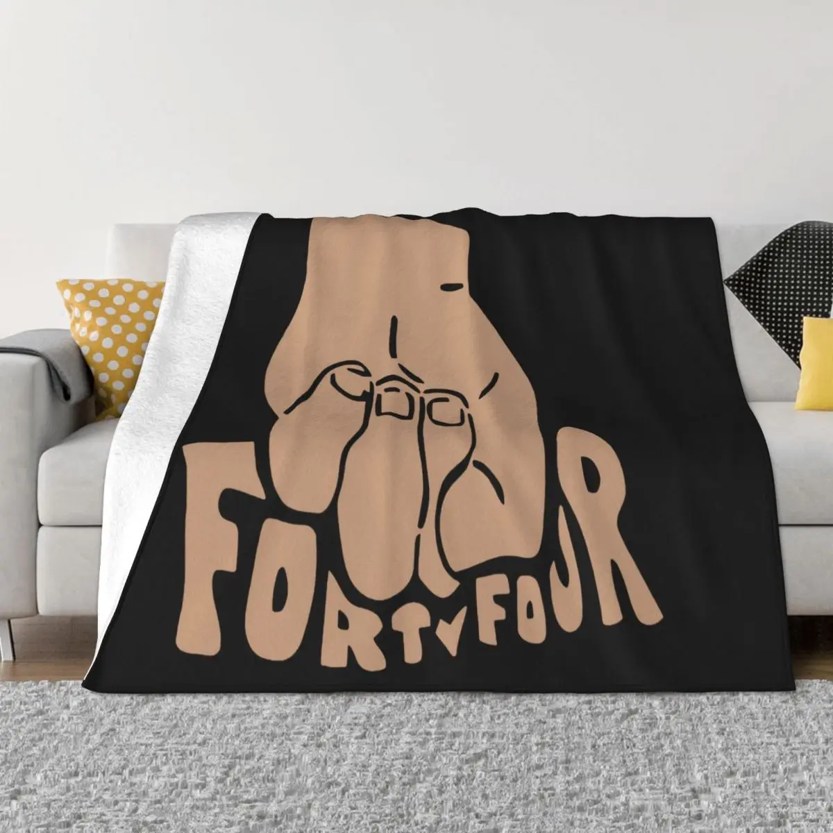 How Ridiculous Merch Fist Crushing Forty Four Rap Latest Aesthetic Music Fitness Customized Good Quality Throw Blanket