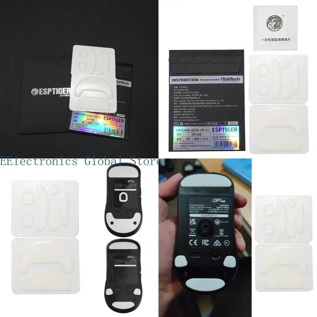 

462B Esportstiger ICE V2 Mouse Skates Feet Glides for ENDGAME GEAR OP1W