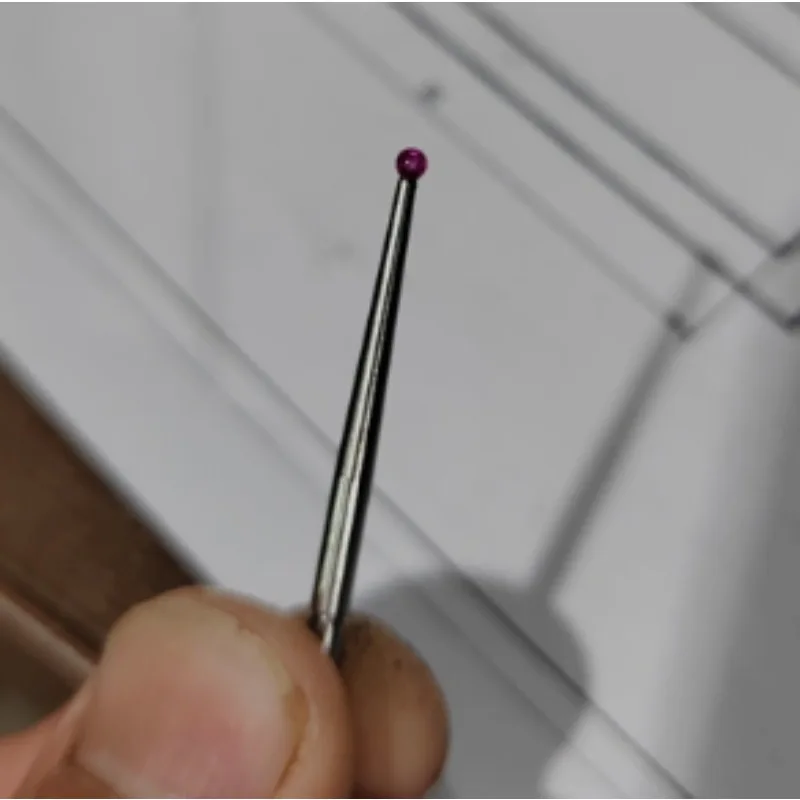 New M1.4 M1.6 M1.8 M2 Thread 2mm Head OD 15mm / 44.5mm Length Ruby Head Pin Gauge Micrometer Tip Lever Dial Test Indicator Probe