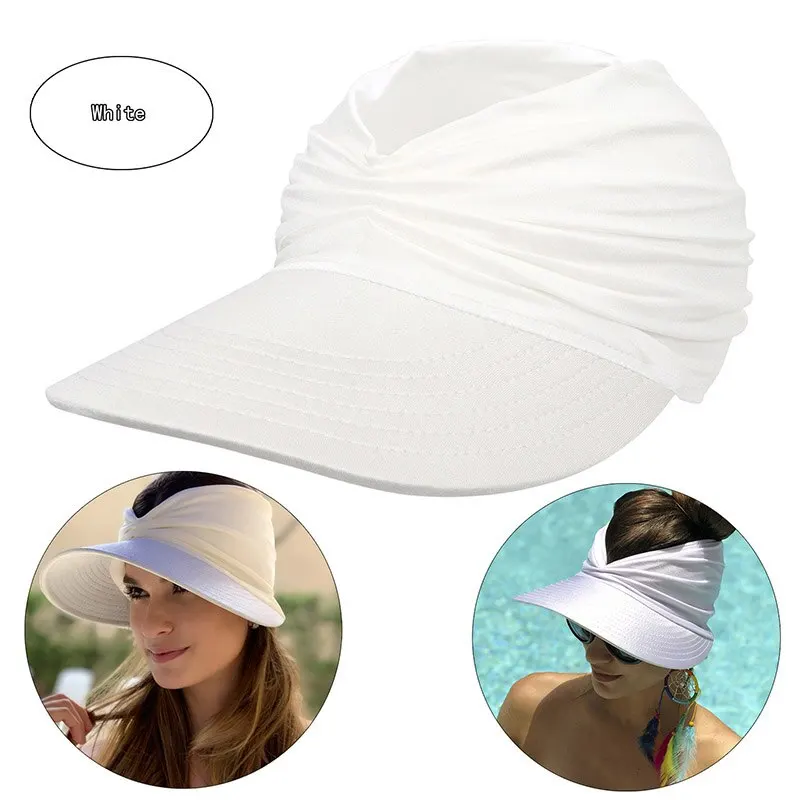 Kapelusze sportowe Sun Visor Puste Top Baseball Sun Cap Damskie czapki przeciwsłoneczne z osłoną UV plażowe kapelusze przeciwsłoneczne dla młodych