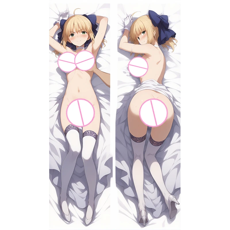 

Dakimakura Anime Pillow Cover Saber Double Sided Print Life-size Body Decoration