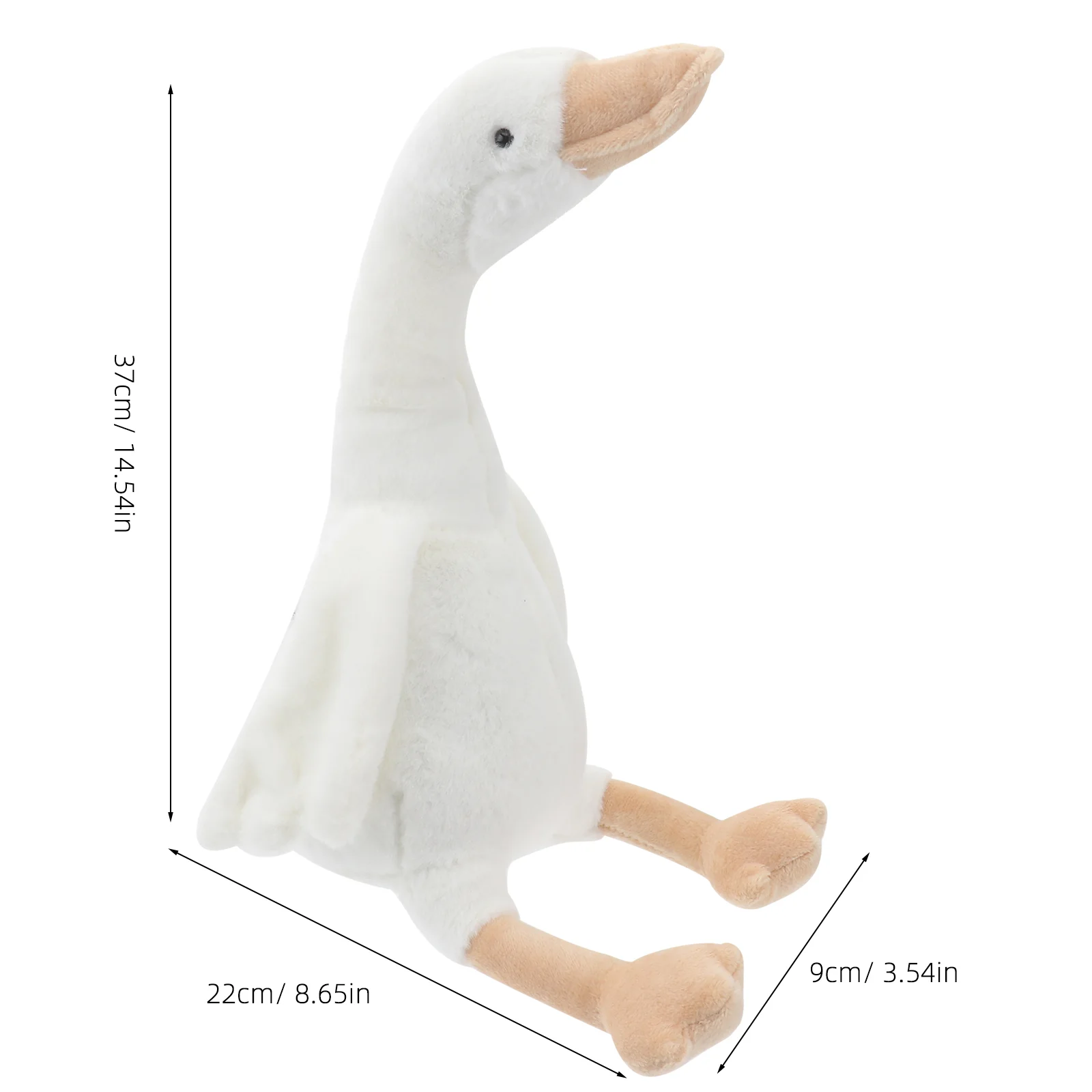 Jouet cygne en peluche, décoration de chambre à coucher, cadeau à la mode pour enfants, oie apaisante en coton Pp, Design créatif