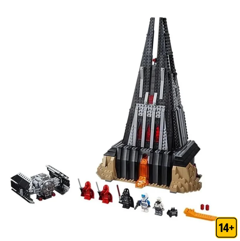2026 In stock Hot Toys NEW 1060PCS Darth Vader's Castle Building Blocks Classic Scene Ornament Exquisite Birthday Gifts