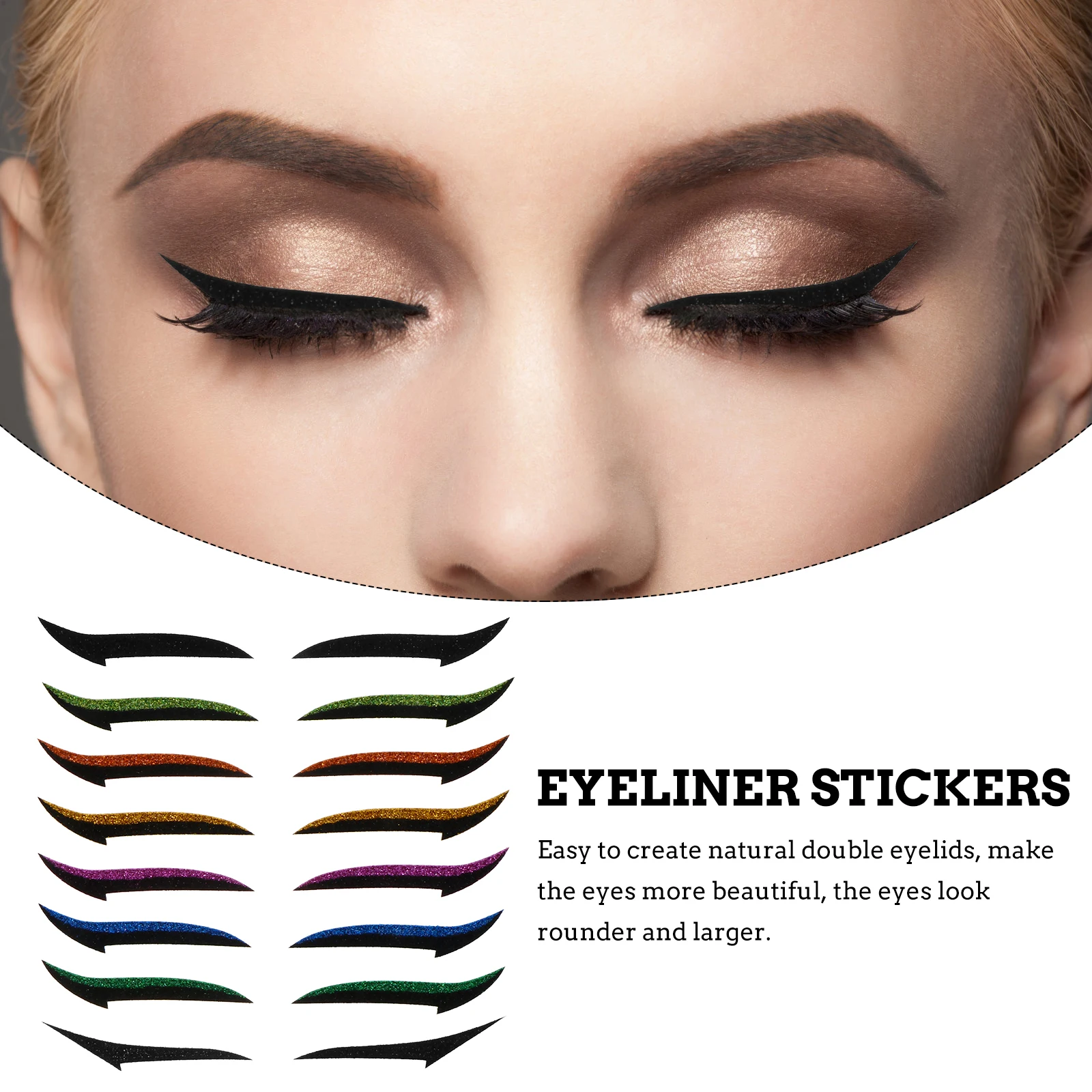 

36 Pairs Double Eyelid Stickers Thin Invisible Eye Line Strips Reusable Eyeliner Tape for Women Girls Eye Makeup Tools