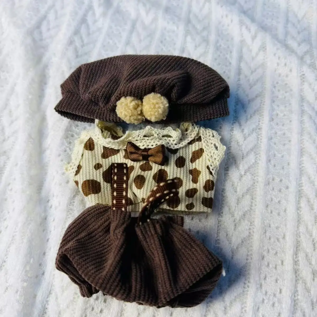 

For Labubu 15-17 cm v1v2 Outfit Accessories Mini Hat Overalls Set Decoration Small Clothes Children's Toys Birthday Gift