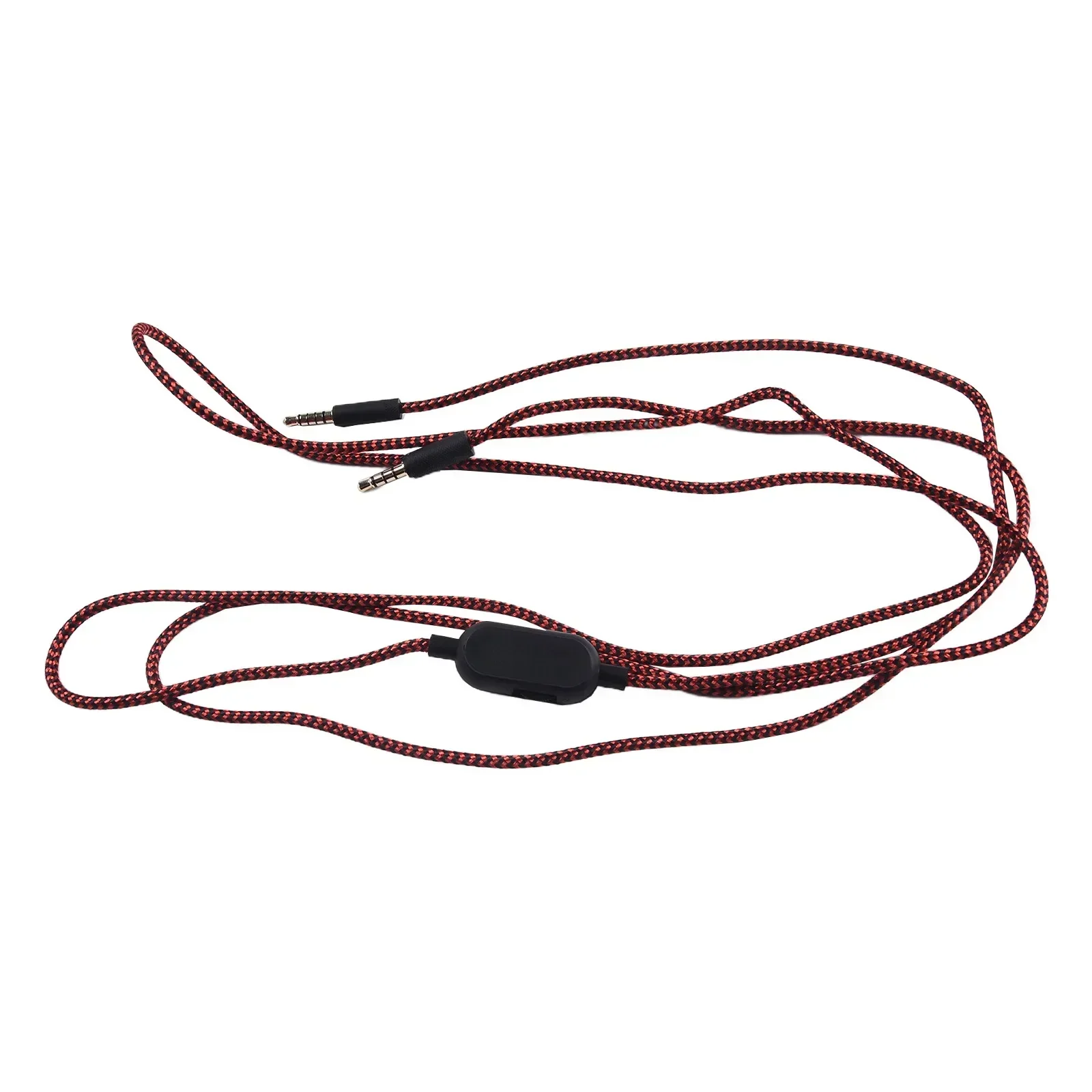 Braided Cable Extension Cord For GPRO X G233 G433 Headset Audio Wire With Mute Volume Control Corrosion Resistant Conne