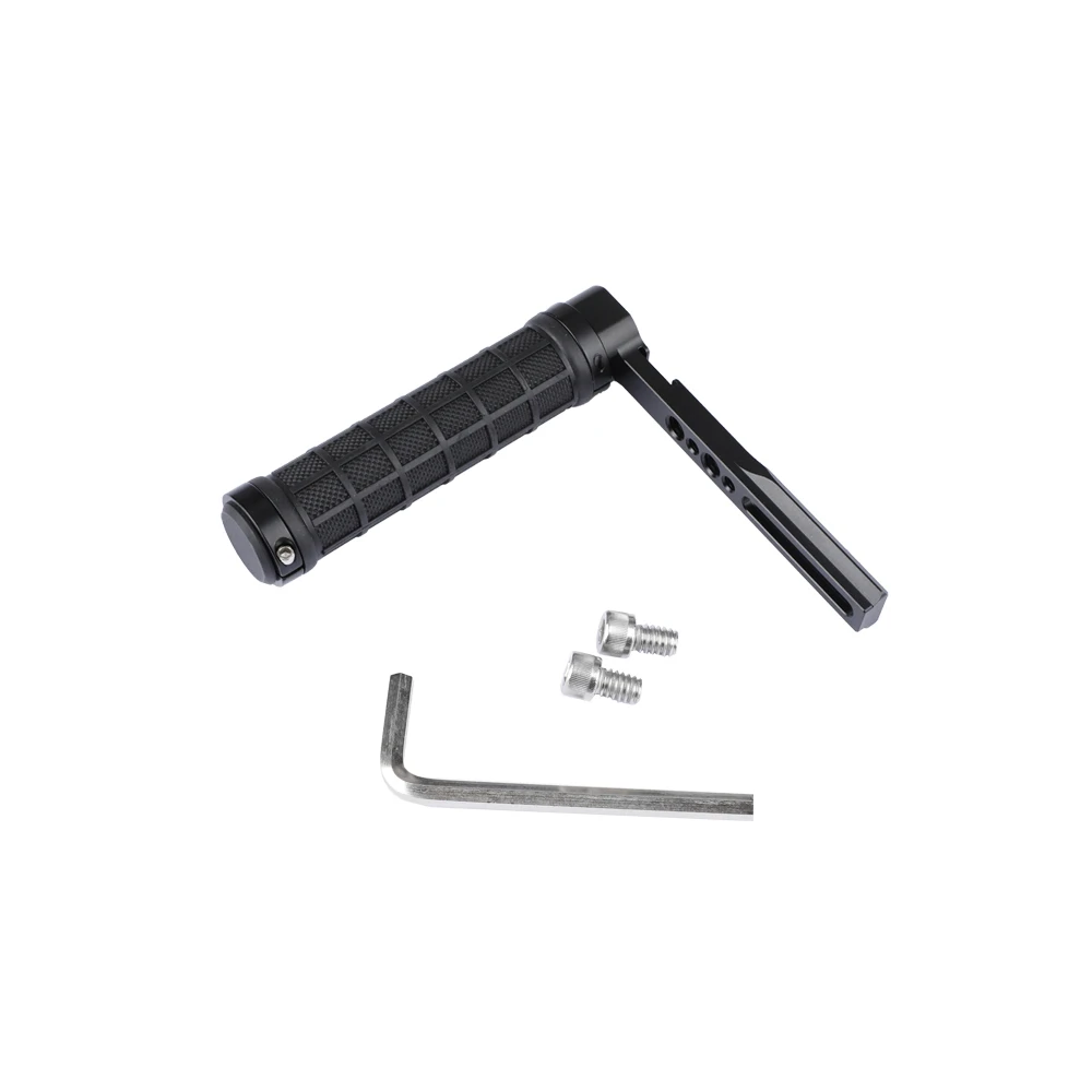 CAMVATE المطاط مقبض الكاميرا قبضة L نوع مع الناتو السكك الحديدية لمراقبة ، مصباح ليد ، ميكروفون ، مصباح يدوي ، اكسسوارات التصوير الفوتوغرافي