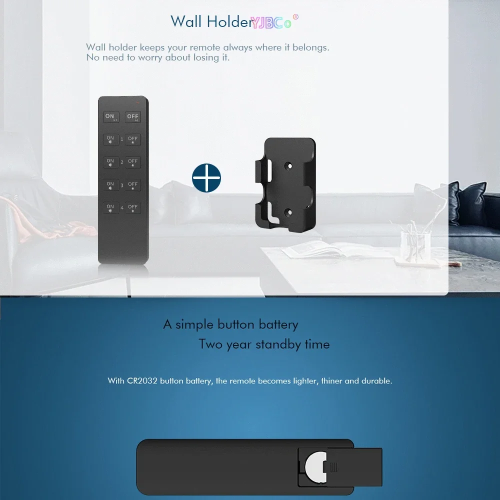 Skydance 1 4 8 Zonen-Dimmung R1 R2 RU4 RU8 10-Tasten-RF-Funkfernbedienungsschalter für zweifarbigen einfarbigen LED-Controller-Empfänger