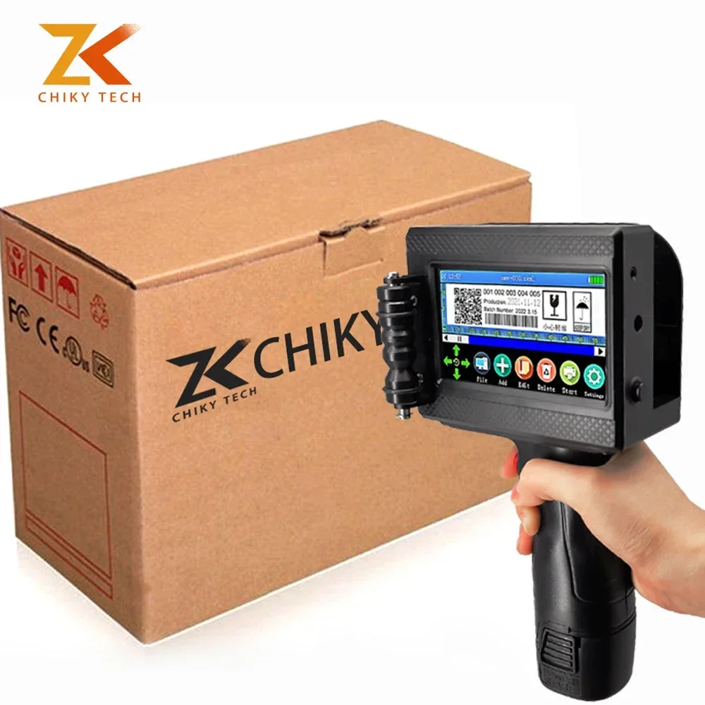 12.7mm Expiry Date Code Intelligent Mini Handheld Plastic Bottle Inkjet Coding Printer