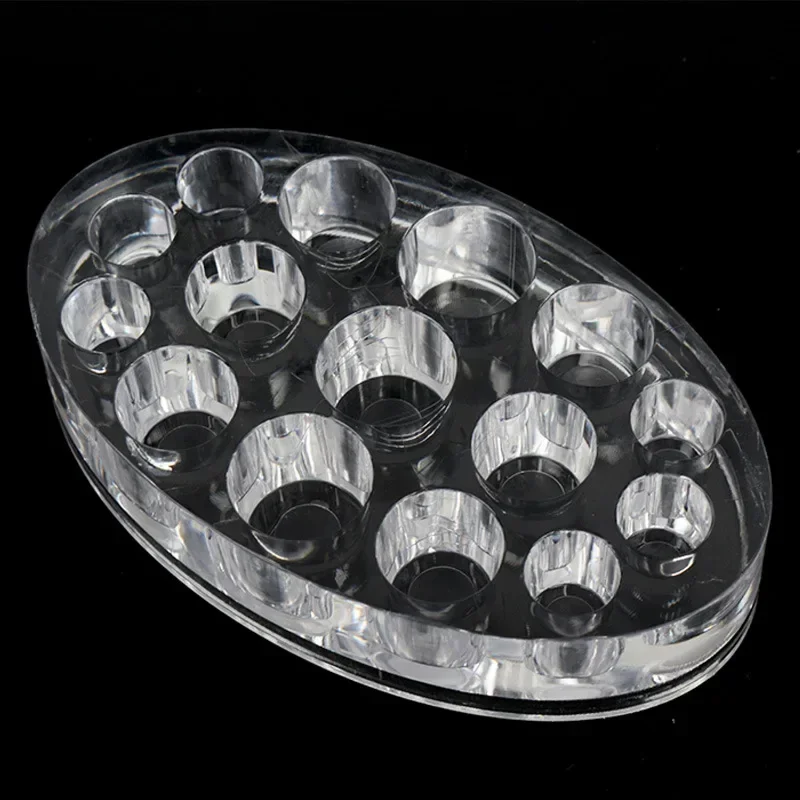 الاكريليك الوشم الحبر كأس حامل حامل تجميل دائم Microblading الصباغ حامل الوشم تخزين قبعات الوشم الحبر الملحقات #5