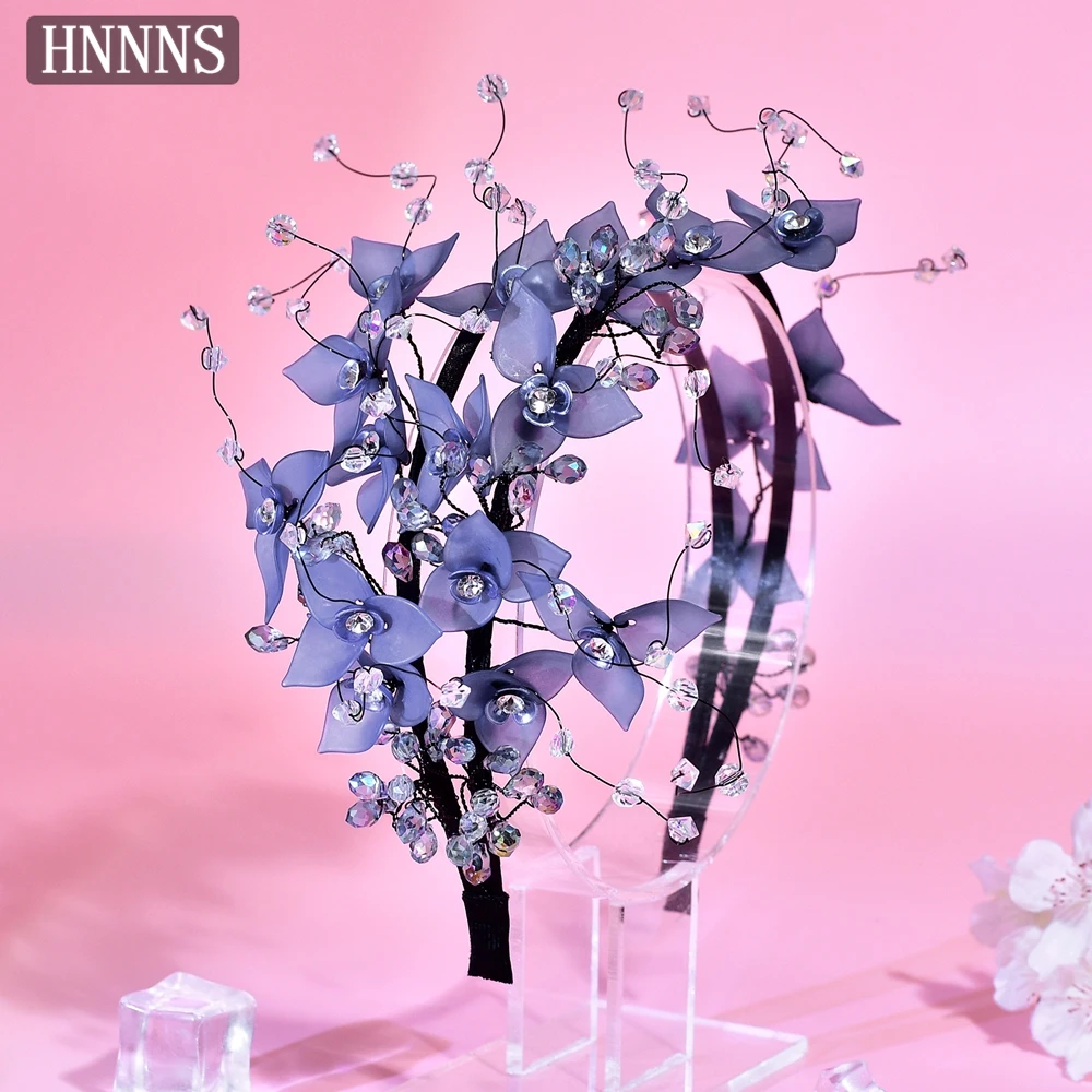 TOPQUEEN Sexy Bridal Wedding Headbands Handmade Exquisite Flower Water Diamond Women's Banquet Dancing Hair Accessories YXA222