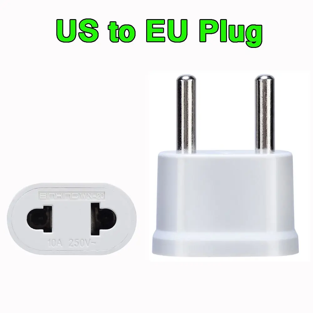 Portable Travel Adaptor US To EU Charger Plug Converter Socket Conversion plugs Adapter