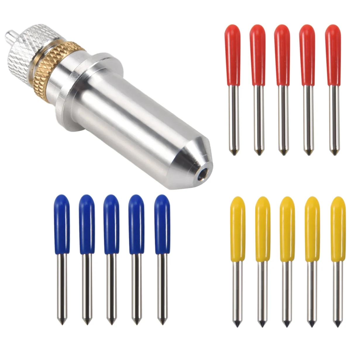 Качество! 15 шт., 30/45/60 градусов, виниловый резак, твердосплавные лезвия с держателем лезвия, корпус лезвия для Silhouette Cameo 3, виниловая резка