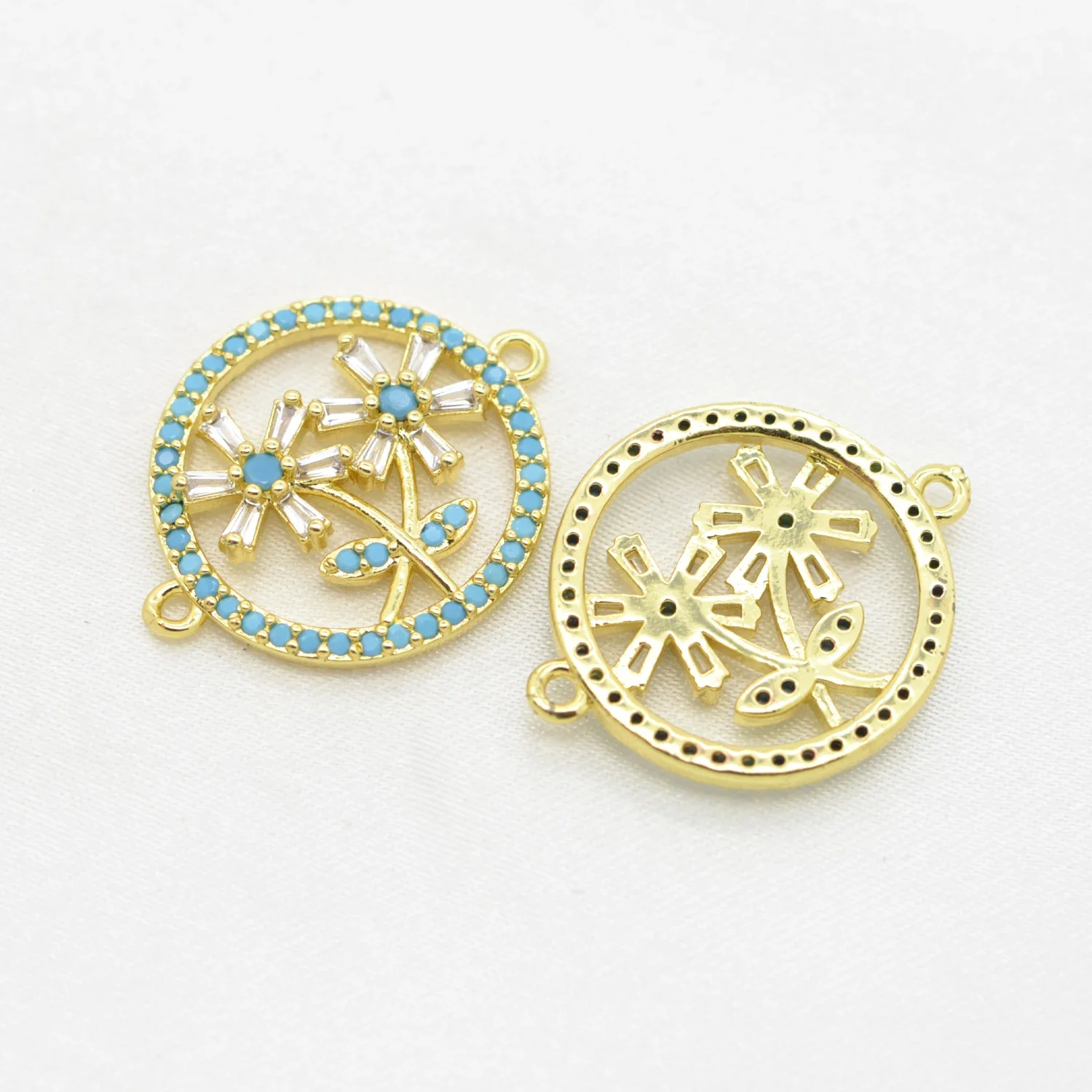 Virgin Mary Heart Connector for Jewelry Making Supplies Flowers Turkish Eyes Elephant Clasps Fastener DIY Hooks Top Quality
