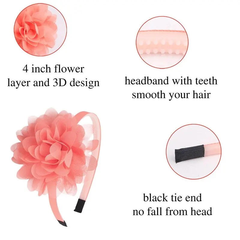 Ikat Kepala Bayi Bunga Renda Simpai Rambut Anak Perempuan Putri Renda Aksesori Rambut Anak-anak