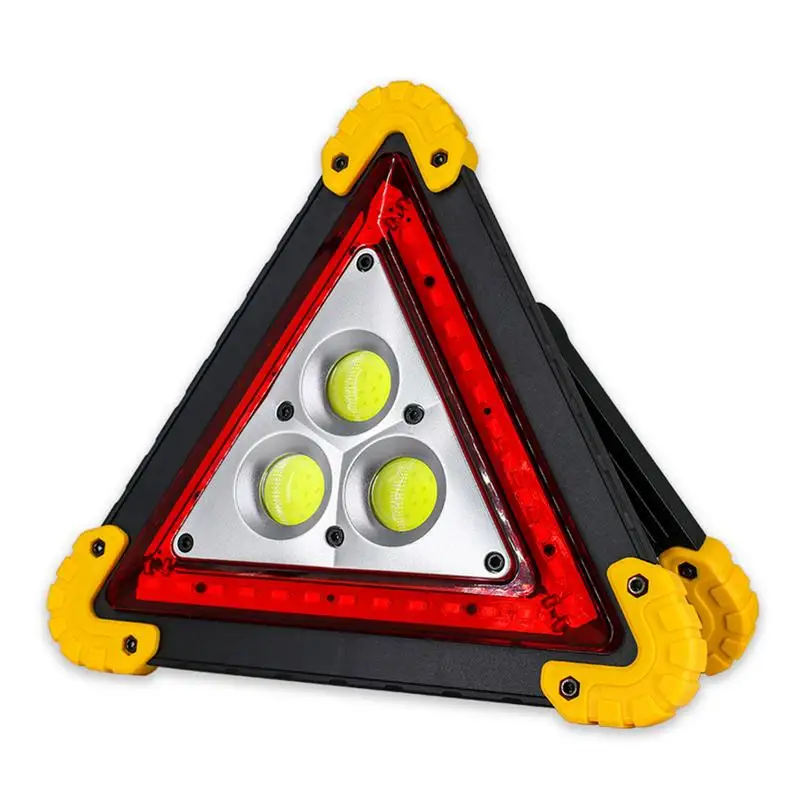 Multifunctional Triangles Lights Quick Charge Foldable Waterproof Triangles Lights Portable Bright & Eye-Catching Lightweight