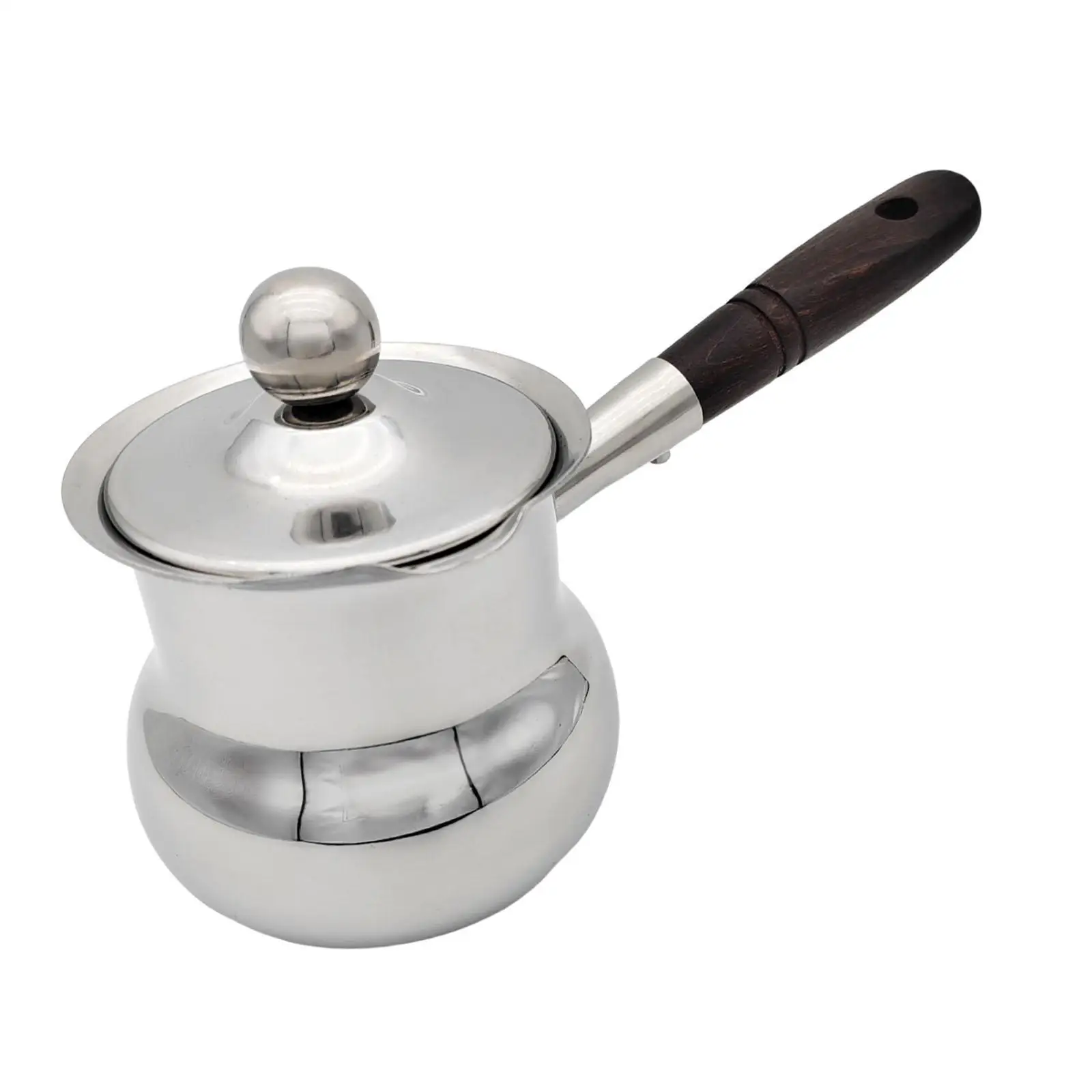 Coffee Pot Teapot Milk Frothing Universal Mug Multifunctional Butter Warmer Long Handle Rust Resistant Milk Warmer Coffee Kettle