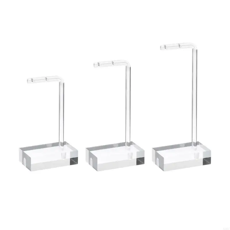 G5GC 3Pcs Clear Acrylic Earring Display Stand Set for Jewelry Storage and Photography